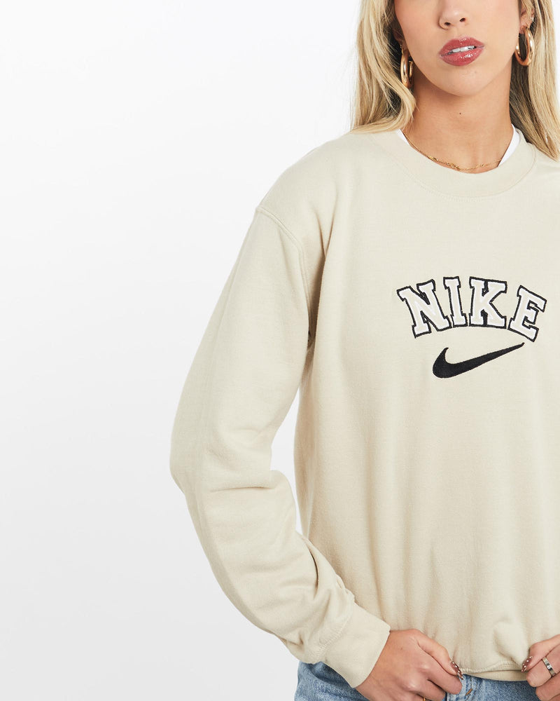 Vintage, Nike, Sweatshirt, The Real Deal, size extra small, colour Beige, newtown, sydney, australia, thrift store, opshop, preloved, secondhand, sustainable, retro, antique, 70s, 80s, 90s, 2000s, 00s, fashion, clothing, streetwear, trendy, garment, style, boutique, store, shop, archive, sale, cheap, best, top, Sweats and hoodies