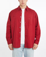 Vintage, Levi's, Button, Up, Shirt, The Real Deal, size double extra large, colour Burgundy, newtown, sydney, australia, thrift store, opshop, preloved, secondhand, sustainable, retro, antique, 70s, 80s, 90s, 2000s, 00s, fashion, clothing, streetwear, trendy, garment, style, boutique, store, shop, archive, sale, cheap, best, top, Shirts