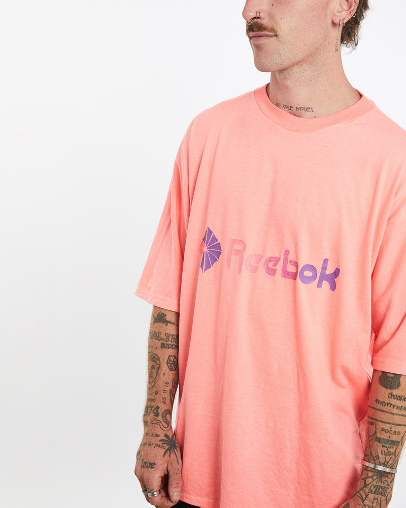 Vintage 80s Reebok Tee <br>L , The Real Deal , newtown, sydney, australia, thrift store, opshop, preloved, secondhand, sustainable, retro, antique, 70s, 80s, 90s, 2000s, 00s, fashion, clothing, streetwear, trendy, garment, style, boutique, store, shop, archive, sale, cheap, best, top