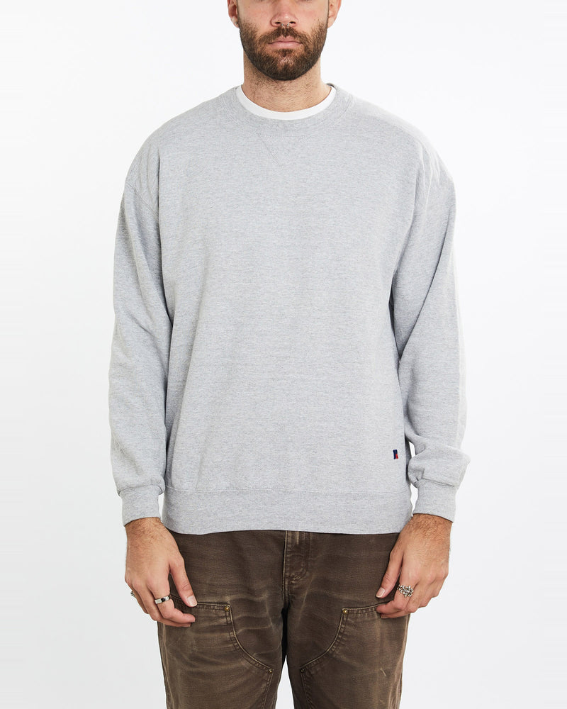 Vintage, 90s, Russell, Athletic, Sweatshirt, The Real Deal, size extra large, colour Grey, newtown, sydney, australia, thrift store, opshop, preloved, secondhand, sustainable, retro, antique, 70s, 80s, 90s, 2000s, 00s, fashion, clothing, streetwear, trendy, garment, style, boutique, store, shop, archive, sale, cheap, best, top, Sweats and hoodies