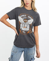 Harley, Davidson, Blood, Donor, Tee, The Real Deal, size extra small, colour Grey, newtown, sydney, australia, thrift store, opshop, preloved, secondhand, sustainable, retro, antique, 70s, 80s, 90s, 2000s, 00s, fashion, clothing, streetwear, trendy, garment, style, boutique, store, shop, archive, sale, cheap, best, top, T-Shirts