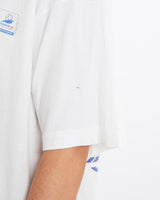 Vintage, 1998, France, FIFA, World, Cup, Tee, The Real Deal, size medium, colour White, newtown, sydney, australia, thrift store, opshop, preloved, secondhand, sustainable, retro, antique, 70s, 80s, 90s, 2000s, 00s, fashion, clothing, streetwear, trendy, garment, style, boutique, store, shop, archive, sale, cheap, best, top, T-Shirts