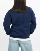 Vintage, 90s, Nike, Sweatshirt, The Real Deal, size double extra small, colour Navy, newtown, sydney, australia, thrift store, opshop, preloved, secondhand, sustainable, retro, antique, 70s, 80s, 90s, 2000s, 00s, fashion, clothing, streetwear, trendy, garment, style, boutique, store, shop, archive, sale, cheap, best, top, Sweats and hoodies