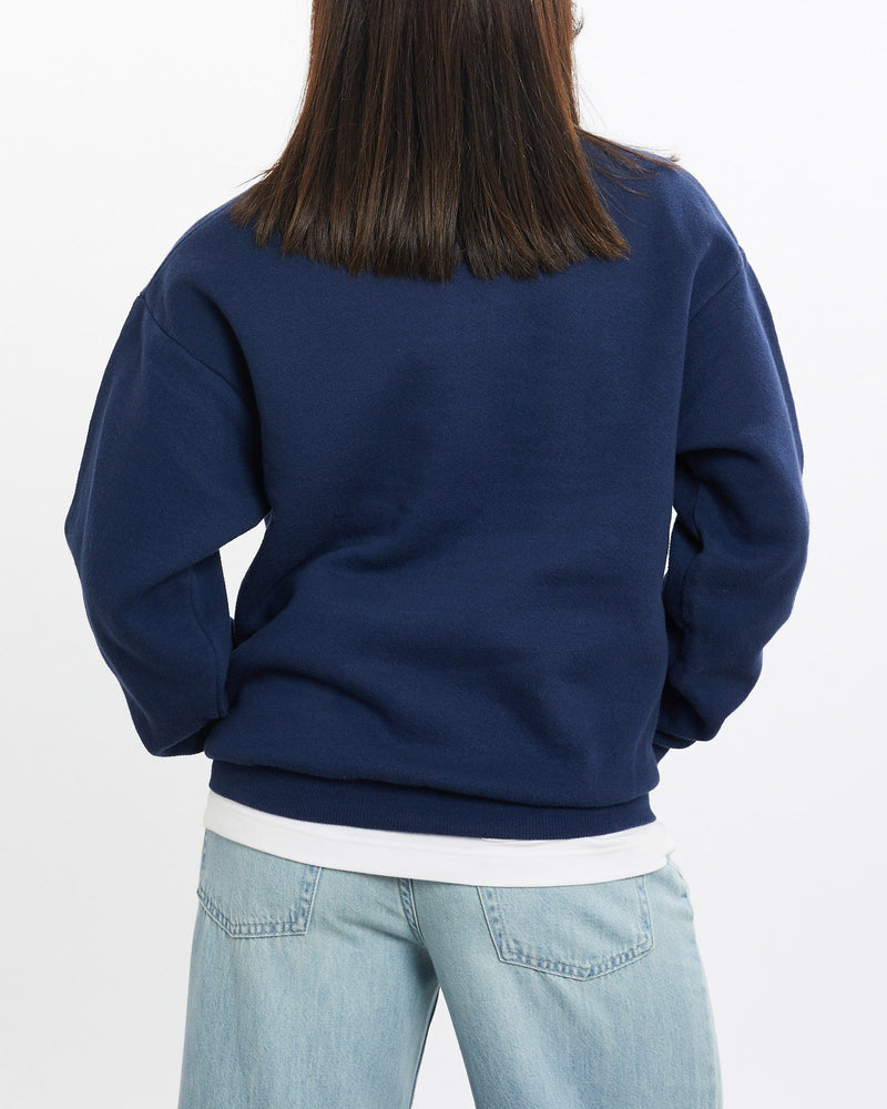 Vintage, 90s, Nike, Sweatshirt, The Real Deal, size double extra small, colour Navy, newtown, sydney, australia, thrift store, opshop, preloved, secondhand, sustainable, retro, antique, 70s, 80s, 90s, 2000s, 00s, fashion, clothing, streetwear, trendy, garment, style, boutique, store, shop, archive, sale, cheap, best, top, Sweats and hoodies