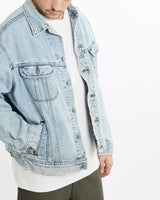 Vintage, Lee, Denim, Jacket, The Real Deal, size extra large, colour Blue, newtown, sydney, australia, thrift store, opshop, preloved, secondhand, sustainable, retro, antique, 70s, 80s, 90s, 2000s, 00s, fashion, clothing, streetwear, trendy, garment, style, boutique, store, shop, archive, sale, cheap, best, top, Jackets