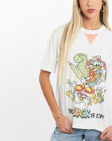 Vintage, 80s, Disney, Donald, Duck, Tee, The Real Deal, size extra small, colour White, newtown, sydney, australia, thrift store, opshop, preloved, secondhand, sustainable, retro, antique, 70s, 80s, 90s, 2000s, 00s, fashion, clothing, streetwear, trendy, garment, style, boutique, store, shop, archive, sale, cheap, best, top, T-Shirts