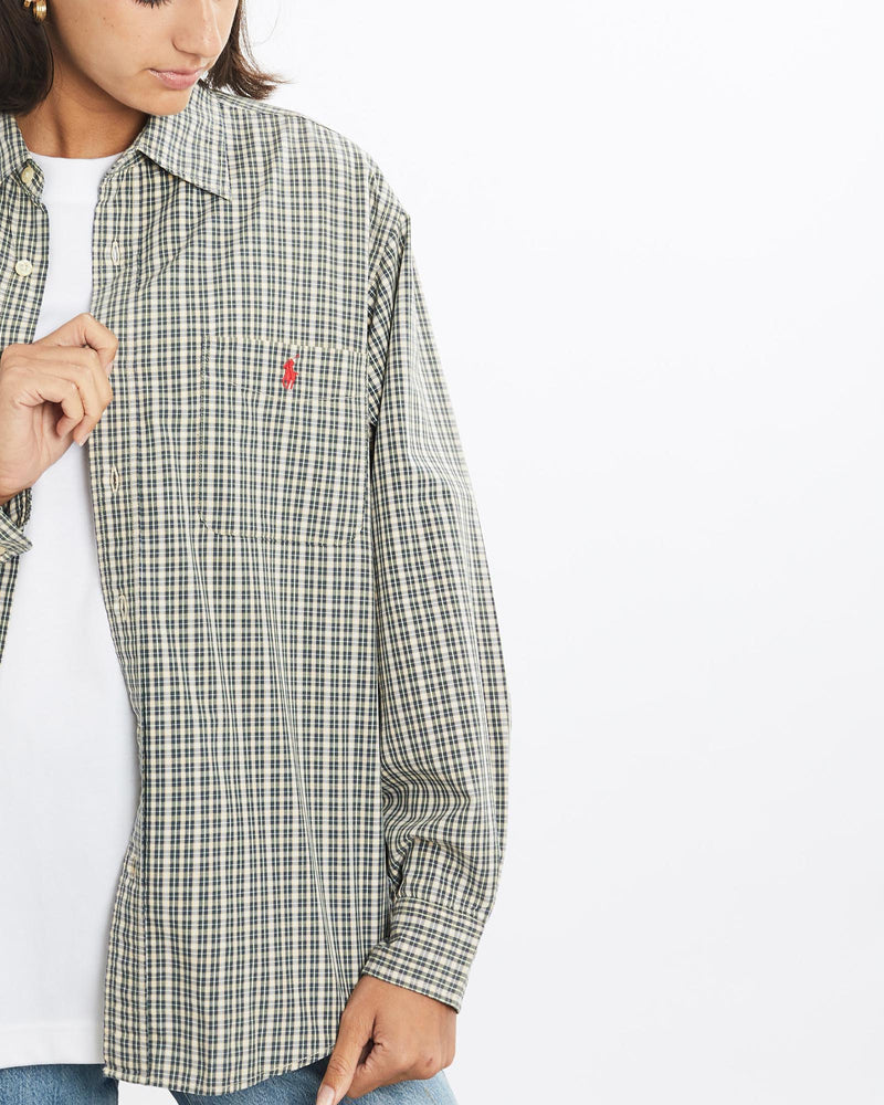 Vintage, 90s, Polo, Ralph, Lauren, Button, Up, Shirt, The Real Deal, size small, colour Green, newtown, sydney, australia, thrift store, opshop, preloved, secondhand, sustainable, retro, antique, 70s, 80s, 90s, 2000s, 00s, fashion, clothing, streetwear, trendy, garment, style, boutique, store, shop, archive, sale, cheap, best, top, Shirts