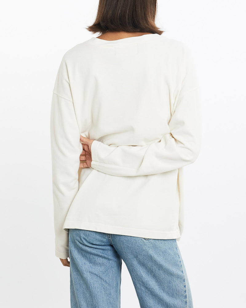 Vintage, Harley, Davidson, Long, Sleeve, Henley, Tee, The Real Deal, size medium, colour Beige, newtown, sydney, australia, thrift store, opshop, preloved, secondhand, sustainable, retro, antique, 70s, 80s, 90s, 2000s, 00s, fashion, clothing, streetwear, trendy, garment, style, boutique, store, shop, archive, sale, cheap, best, top, T-Shirts