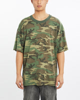 Vintage, 90s, Camo, Tee, The Real Deal, size extra large, colour Multicolour, newtown, sydney, australia, thrift store, opshop, preloved, secondhand, sustainable, retro, antique, 70s, 80s, 90s, 2000s, 00s, fashion, clothing, streetwear, trendy, garment, style, boutique, store, shop, archive, sale, cheap, best, top, T-Shirts