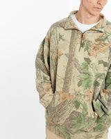 Vintage, Realtree, Camo, Quarter, Zip, Sweatshirt, The Real Deal, size large, colour Brown, newtown, sydney, australia, thrift store, opshop, preloved, secondhand, sustainable, retro, antique, 70s, 80s, 90s, 2000s, 00s, fashion, clothing, streetwear, trendy, garment, style, boutique, store, shop, archive, sale, cheap, best, top, Sweats and hoodies