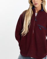 Vintage, 90s, L.L., Bean, Fleece, Sweatshirt, The Real Deal, size small, colour Burgundy, newtown, sydney, australia, thrift store, opshop, preloved, secondhand, sustainable, retro, antique, 70s, 80s, 90s, 2000s, 00s, fashion, clothing, streetwear, trendy, garment, style, boutique, store, shop, archive, sale, cheap, best, top, Sweats and hoodies