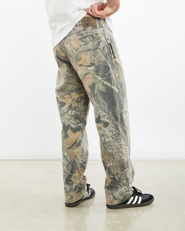 Vintage Wrangler Realtree Camo Pants <br>34" , The Real Deal , newtown, sydney, australia, thrift store, opshop, preloved, secondhand, sustainable, retro, antique, 70s, 80s, 90s, 2000s, 00s, fashion, clothing, streetwear, trendy, garment, style, boutique, store, shop, archive, sale, cheap, best, top