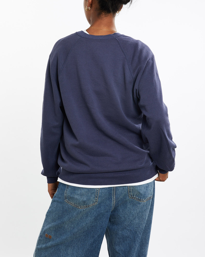 Vintage, 90s, Jerzees, Blank, Sweatshirt, The Real Deal, size medium, colour Navy, newtown, sydney, australia, thrift store, opshop, preloved, secondhand, sustainable, retro, antique, 70s, 80s, 90s, 2000s, 00s, fashion, clothing, streetwear, trendy, garment, style, boutique, store, shop, archive, sale, cheap, best, top, Sweats and hoodies