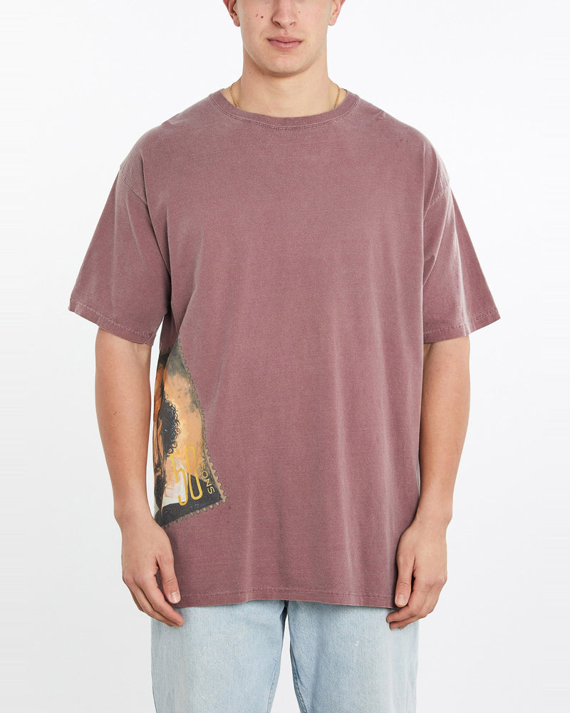 Vintage, Shakespeare, Tee, The Real Deal, size double extra large, colour Burgundy, newtown, sydney, australia, thrift store, opshop, preloved, secondhand, sustainable, retro, antique, 70s, 80s, 90s, 2000s, 00s, fashion, clothing, streetwear, trendy, garment, style, boutique, store, shop, archive, sale, cheap, best, top, T-Shirts