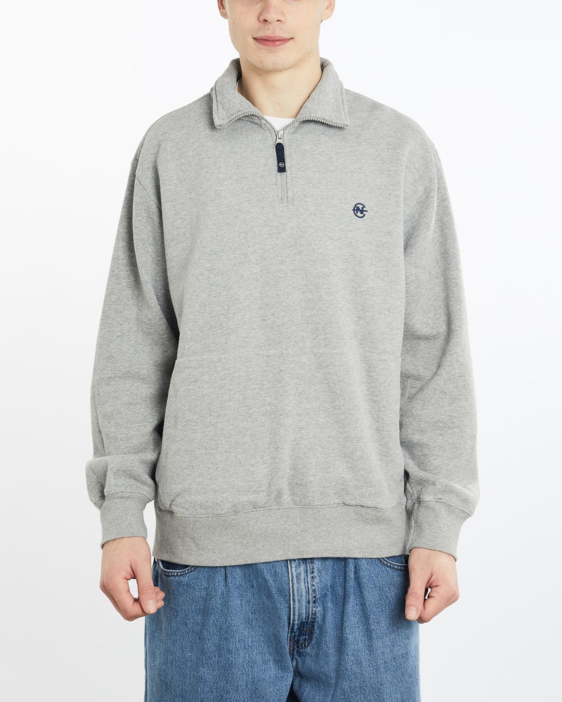 Vintage, Nautica, Competition, Quarter, Zip, Sweatshirt, The Real Deal, size extra large, colour Grey, newtown, sydney, australia, thrift store, opshop, preloved, secondhand, sustainable, retro, antique, 70s, 80s, 90s, 2000s, 00s, fashion, clothing, streetwear, trendy, garment, style, boutique, store, shop, archive, sale, cheap, best, top, Sweats and hoodies