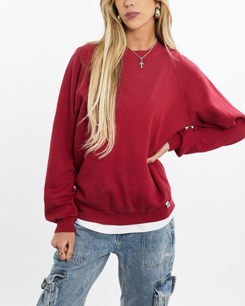 Vintage, 90s, Russell, Athletic, Sweatshirt, The Real Deal, size small, colour Red, newtown, sydney, australia, thrift store, opshop, preloved, secondhand, sustainable, retro, antique, 70s, 80s, 90s, 2000s, 00s, fashion, clothing, streetwear, trendy, garment, style, boutique, store, shop, archive, sale, cheap, best, top, Sweats and hoodies