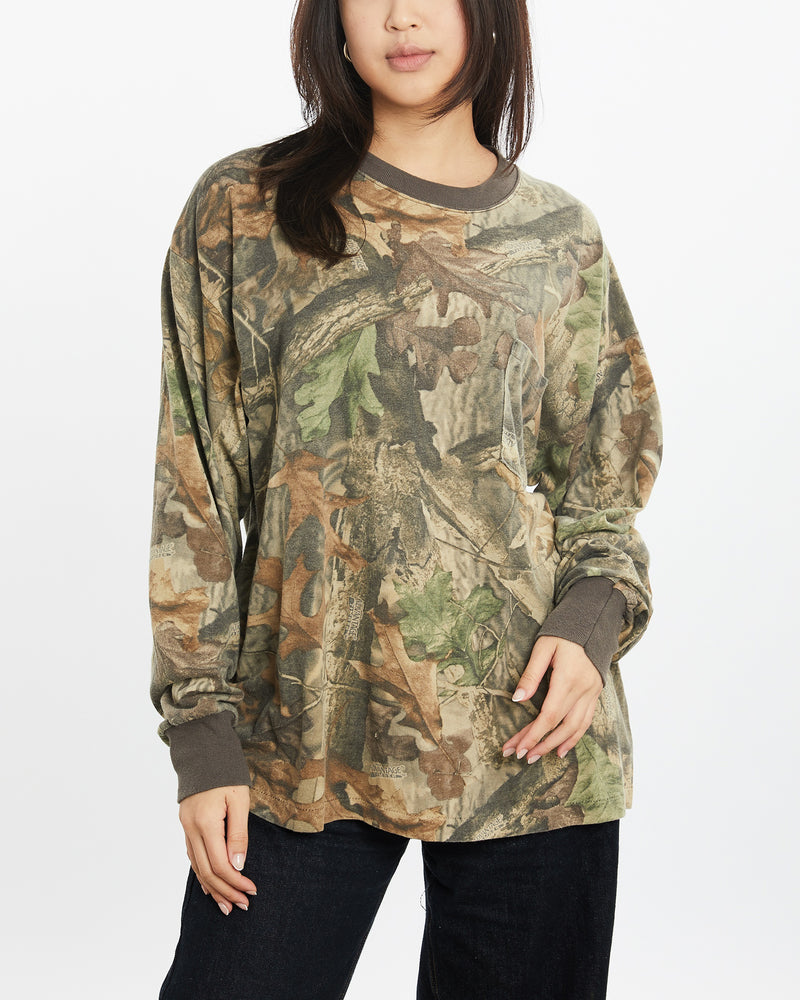 Vintage Realtree Camo Long Sleeve Tee <br>M , The Real Deal , newtown, sydney, australia, thrift store, opshop, preloved, secondhand, sustainable, retro, antique, 70s, 80s, 90s, 2000s, 00s, fashion, clothing, streetwear, trendy, garment, style, boutique, store, shop, archive, sale, cheap, best, top