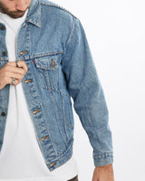 Vintage, 90s, Levi's, Flannel, Lined, Denim, Jacket, The Real Deal, size large, colour Blue, newtown, sydney, australia, thrift store, opshop, preloved, secondhand, sustainable, retro, antique, 70s, 80s, 90s, 2000s, 00s, fashion, clothing, streetwear, trendy, garment, style, boutique, store, shop, archive, sale, cheap, best, top, Jackets