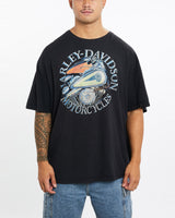 Vintage, 90s, Harley, Davidson, Tee, The Real Deal, size extra large, colour Black, newtown, sydney, australia, thrift store, opshop, preloved, secondhand, sustainable, retro, antique, 70s, 80s, 90s, 2000s, 00s, fashion, clothing, streetwear, trendy, garment, style, boutique, store, shop, archive, sale, cheap, best, top, T-Shirts