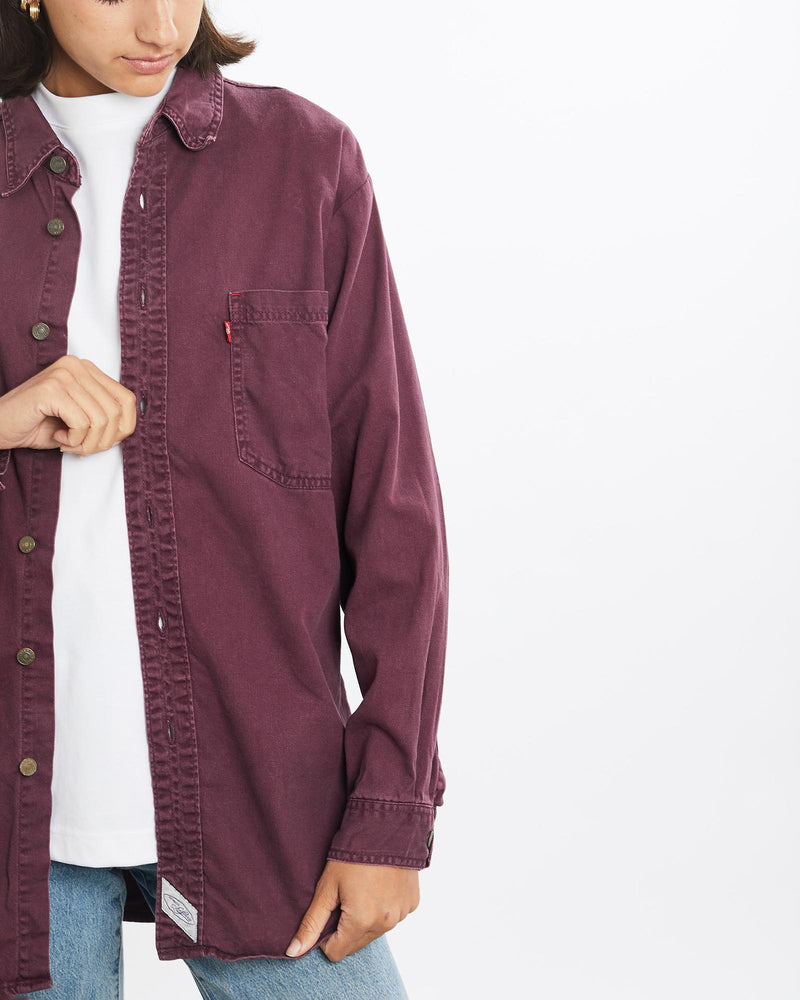 Vintage, 90s, Levi's, Button, Up, Shirt, The Real Deal, size small, colour Burgundy, newtown, sydney, australia, thrift store, opshop, preloved, secondhand, sustainable, retro, antique, 70s, 80s, 90s, 2000s, 00s, fashion, clothing, streetwear, trendy, garment, style, boutique, store, shop, archive, sale, cheap, best, top, Shirts