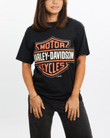 Vintage, 90s, Harley, Davidson, Tee, The Real Deal, size extra small, colour Black, newtown, sydney, australia, thrift store, opshop, preloved, secondhand, sustainable, retro, antique, 70s, 80s, 90s, 2000s, 00s, fashion, clothing, streetwear, trendy, garment, style, boutique, store, shop, archive, sale, cheap, best, top, T-Shirts