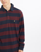 Vintage, 90s, Polo, Ralph, Lauren, Rugby, Shirt, The Real Deal, size large, colour Navy, newtown, sydney, australia, thrift store, opshop, preloved, secondhand, sustainable, retro, antique, 70s, 80s, 90s, 2000s, 00s, fashion, clothing, streetwear, trendy, garment, style, boutique, store, shop, archive, sale, cheap, best, top, Shirts