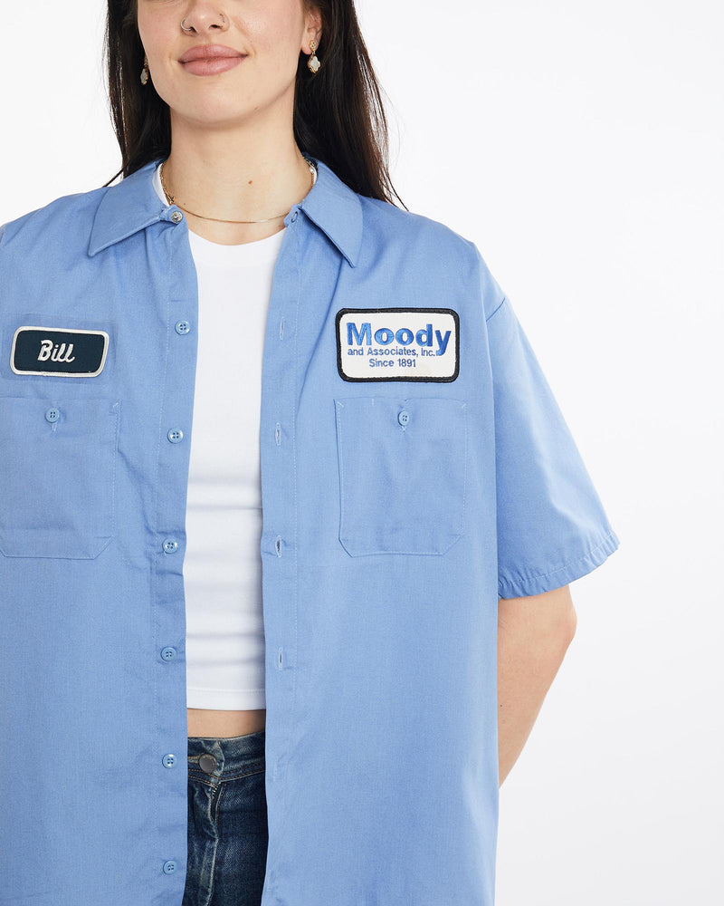 Vintage, Mechanic, Shirt, The Real Deal, size large, colour Blue, newtown, sydney, australia, thrift store, opshop, preloved, secondhand, sustainable, retro, antique, 70s, 80s, 90s, 2000s, 00s, fashion, clothing, streetwear, trendy, garment, style, boutique, store, shop, archive, sale, cheap, best, top, Shirts