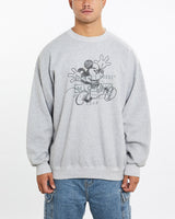 Vintage, 90s, Disney, Mickey, Mouse, Sweatshirt, The Real Deal, size extra large, colour Grey, newtown, sydney, australia, thrift store, opshop, preloved, secondhand, sustainable, retro, antique, 70s, 80s, 90s, 2000s, 00s, fashion, clothing, streetwear, trendy, garment, style, boutique, store, shop, archive, sale, cheap, best, top, Sweats and hoodies