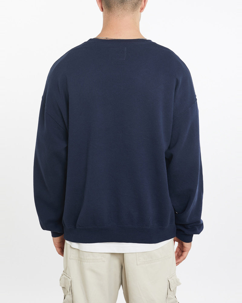 Vintage, 90s, Nike, Sweatshirt, The Real Deal, size extra large, colour Navy, newtown, sydney, australia, thrift store, opshop, preloved, secondhand, sustainable, retro, antique, 70s, 80s, 90s, 2000s, 00s, fashion, clothing, streetwear, trendy, garment, style, boutique, store, shop, archive, sale, cheap, best, top, Sweats and hoodies