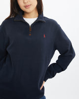 Vintage Polo Ralph Lauren Quarter Zip Sweater <br>S , The Real Deal , newtown, sydney, australia, thrift store, opshop, preloved, secondhand, sustainable, retro, antique, 70s, 80s, 90s, 2000s, 00s, fashion, clothing, streetwear, trendy, garment, style, boutique, store, shop, archive, sale, cheap, best, top