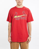 Vintage, MLB, St., Louis, Cardinals, Tee, The Real Deal, size extra large, colour Yellow, newtown, sydney, australia, thrift store, opshop, preloved, secondhand, sustainable, retro, antique, 70s, 80s, 90s, 2000s, 00s, fashion, clothing, streetwear, trendy, garment, style, boutique, store, shop, archive, sale, cheap, best, top, T-Shirts
