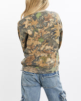 Vintage, Mossy, Oak, Realtree, Camo, Sweatshirt, The Real Deal, size extra small, colour Multicolour, newtown, sydney, australia, thrift store, opshop, preloved, secondhand, sustainable, retro, antique, 70s, 80s, 90s, 2000s, 00s, fashion, clothing, streetwear, trendy, garment, style, boutique, store, shop, archive, sale, cheap, best, top, Sweats and hoodies