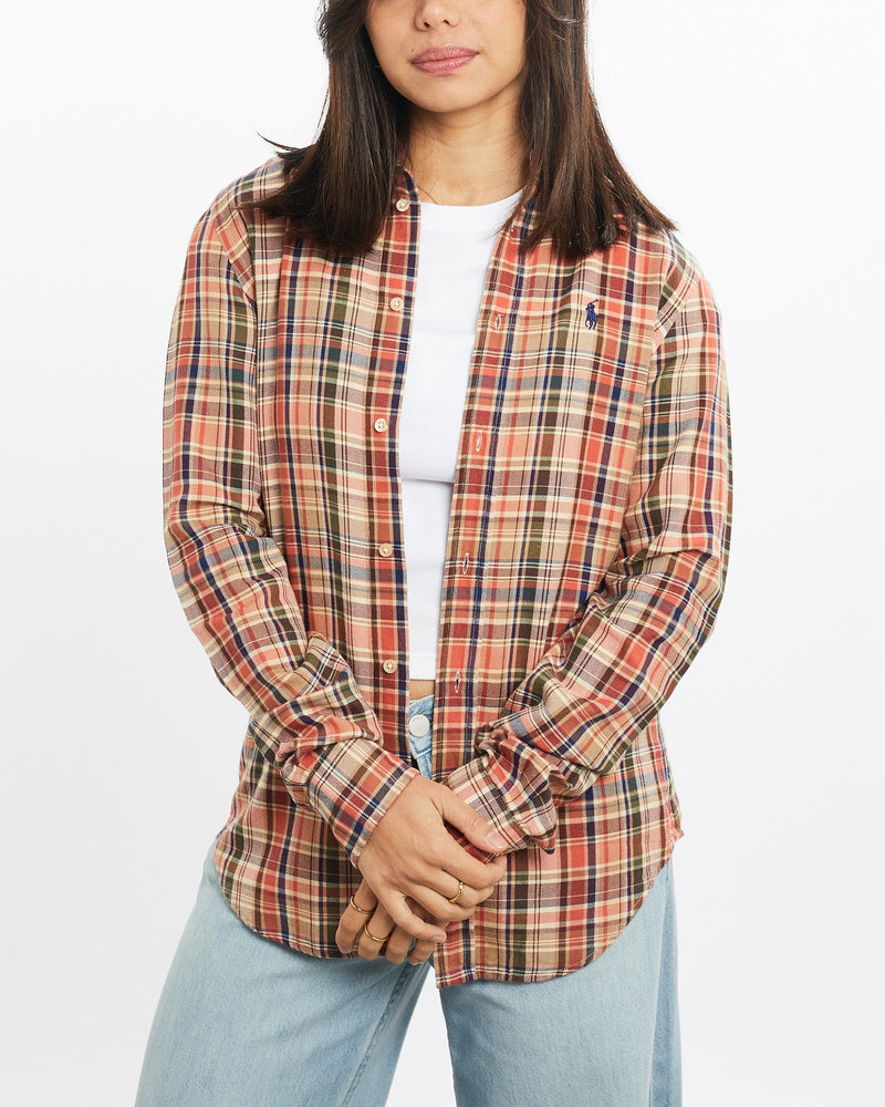 Vintage, Polo, Ralph, Lauren, Flannelette, Button, Up, Shirt, The Real Deal, size double extra small, colour Multicolour, newtown, sydney, australia, thrift store, opshop, preloved, secondhand, sustainable, retro, antique, 70s, 80s, 90s, 2000s, 00s, fashion, clothing, streetwear, trendy, garment, style, boutique, store, shop, archive, sale, cheap, best, top, Shirts