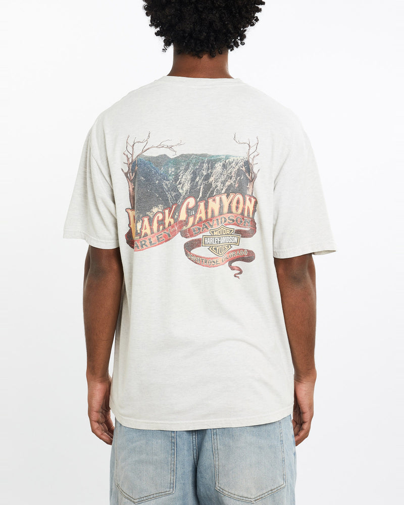 Vintage, Harley, Davidson, Tee, The Real Deal, size large, colour Grey, newtown, sydney, australia, thrift store, opshop, preloved, secondhand, sustainable, retro, antique, 70s, 80s, 90s, 2000s, 00s, fashion, clothing, streetwear, trendy, garment, style, boutique, store, shop, archive, sale, cheap, best, top, T-Shirts