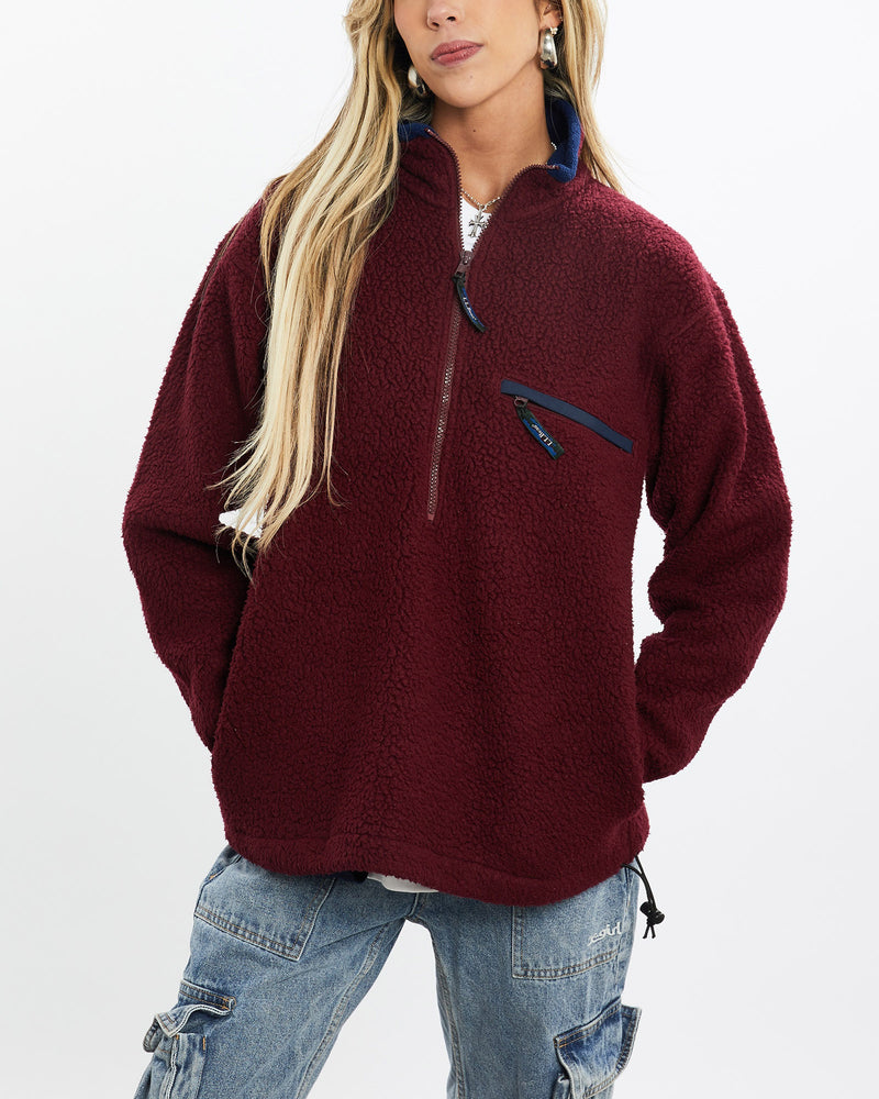 Vintage, 90s, L.L., Bean, Fleece, Sweatshirt, The Real Deal, size small, colour Burgundy, newtown, sydney, australia, thrift store, opshop, preloved, secondhand, sustainable, retro, antique, 70s, 80s, 90s, 2000s, 00s, fashion, clothing, streetwear, trendy, garment, style, boutique, store, shop, archive, sale, cheap, best, top, Sweats and hoodies