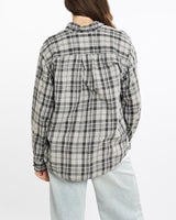 Vintage, 90s, Polo, Ralph, Lauren, Flannelette, Button, Up, Shirt, The Real Deal, size medium, colour Grey, newtown, sydney, australia, thrift store, opshop, preloved, secondhand, sustainable, retro, antique, 70s, 80s, 90s, 2000s, 00s, fashion, clothing, streetwear, trendy, garment, style, boutique, store, shop, archive, sale, cheap, best, top, Shirts