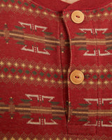 Vintage, 90s, Polo, Ralph, Lauren, Aztec, Henley, Tee, The Real Deal, size large, colour Red, newtown, sydney, australia, thrift store, opshop, preloved, secondhand, sustainable, retro, antique, 70s, 80s, 90s, 2000s, 00s, fashion, clothing, streetwear, trendy, garment, style, boutique, store, shop, archive, sale, cheap, best, top, T-Shirts