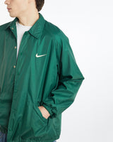 Vintage, 90s, Nike, Coaches, Jacket, The Real Deal, size extra large, colour Green, newtown, sydney, australia, thrift store, opshop, preloved, secondhand, sustainable, retro, antique, 70s, 80s, 90s, 2000s, 00s, fashion, clothing, streetwear, trendy, garment, style, boutique, store, shop, archive, sale, cheap, best, top, Jackets