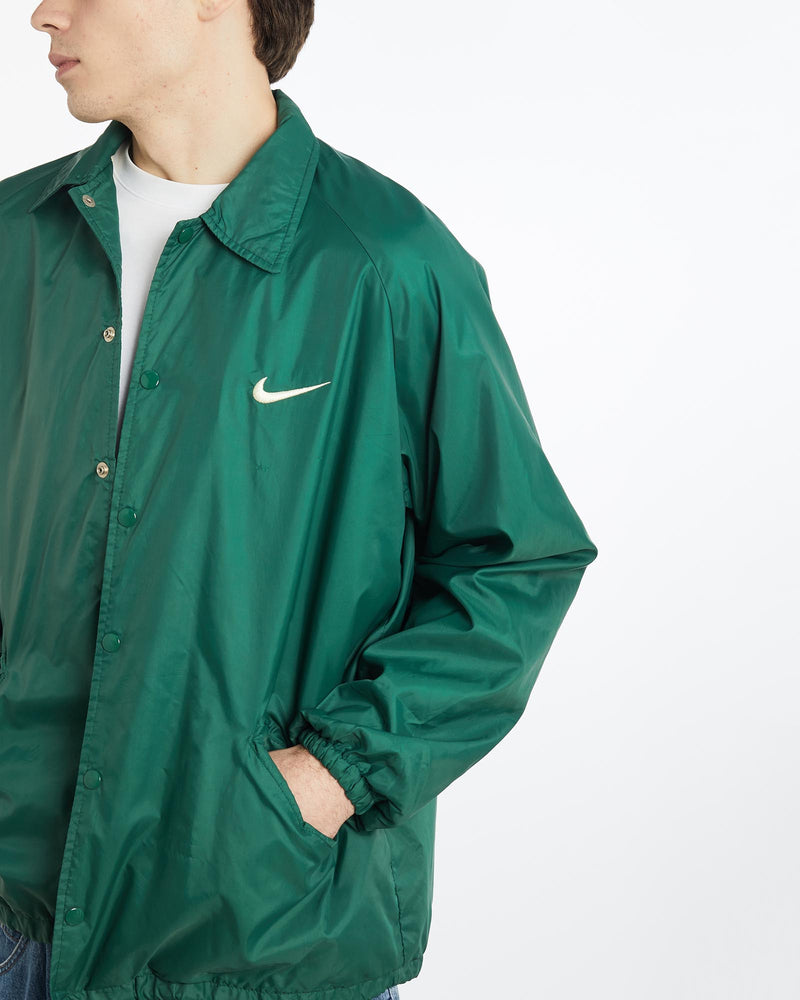 Vintage, 90s, Nike, Coaches, Jacket, The Real Deal, size extra large, colour Green, newtown, sydney, australia, thrift store, opshop, preloved, secondhand, sustainable, retro, antique, 70s, 80s, 90s, 2000s, 00s, fashion, clothing, streetwear, trendy, garment, style, boutique, store, shop, archive, sale, cheap, best, top, Jackets