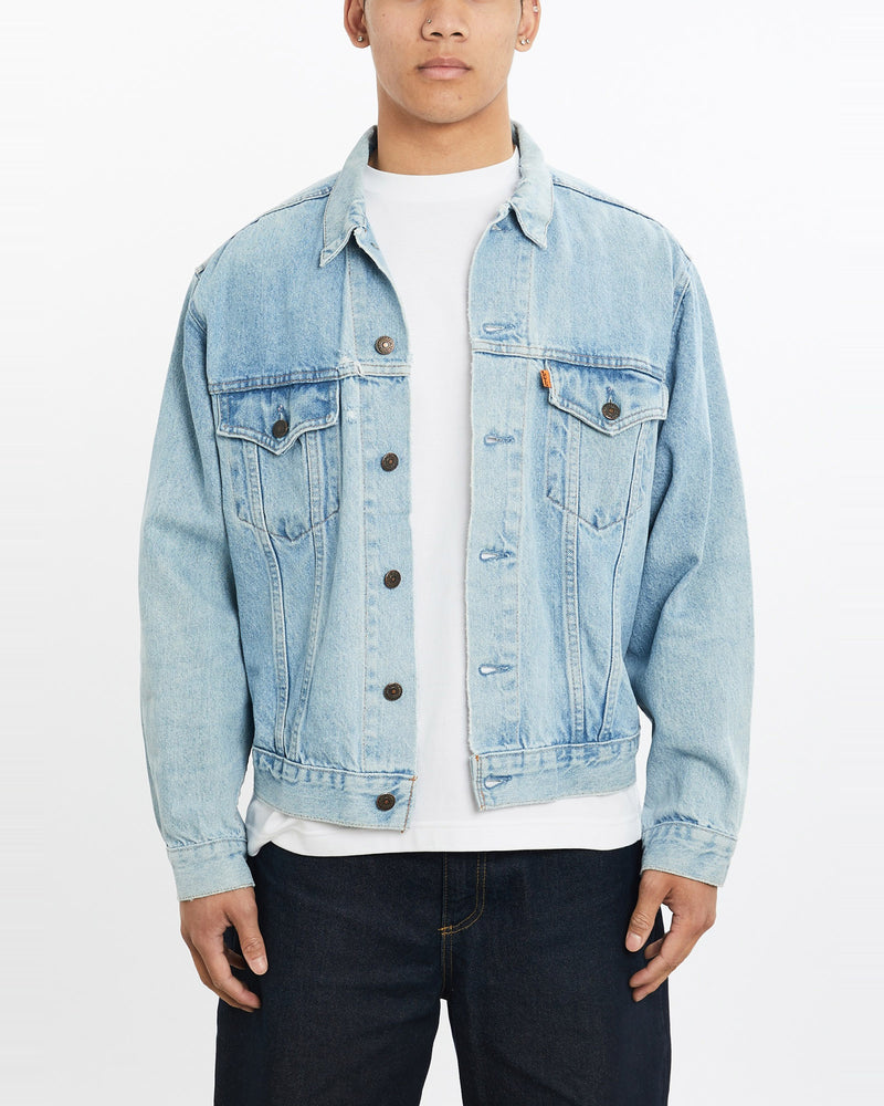 Vintage, Levi's, Orange, Tab, Denim, Jacket, The Real Deal, size large, colour Blue, newtown, sydney, australia, thrift store, opshop, preloved, secondhand, sustainable, retro, antique, 70s, 80s, 90s, 2000s, 00s, fashion, clothing, streetwear, trendy, garment, style, boutique, store, shop, archive, sale, cheap, best, top, Jackets