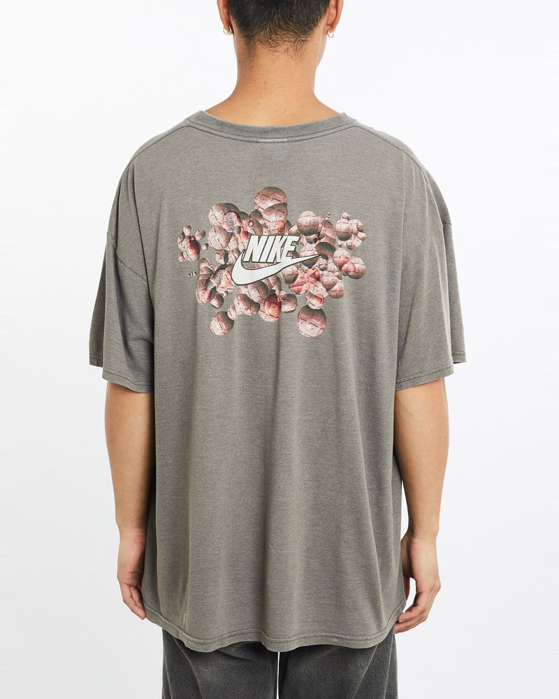 Vintage, Nike, Bubble, Tee, The Real Deal, size extra large, colour Brown, newtown, sydney, australia, thrift store, opshop, preloved, secondhand, sustainable, retro, antique, 70s, 80s, 90s, 2000s, 00s, fashion, clothing, streetwear, trendy, garment, style, boutique, store, shop, archive, sale, cheap, best, top, T-Shirts