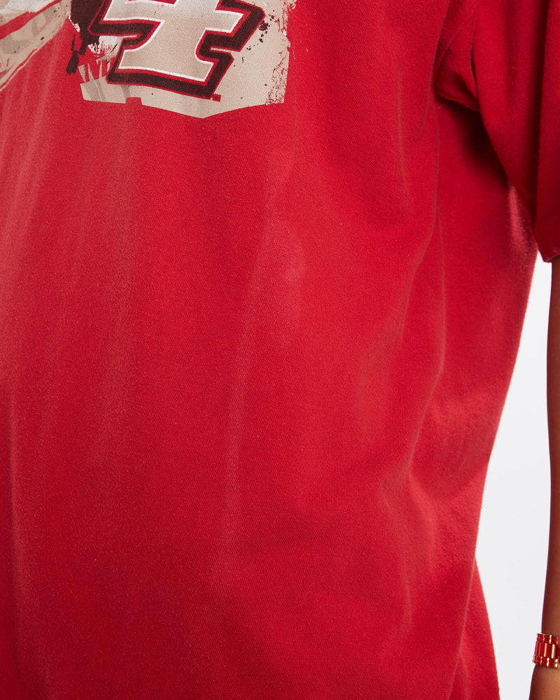 Vintage, NASCAR, Racing, Kevin, Harvick', Racing, Tee, The Real Deal, size large, colour Red, newtown, sydney, australia, thrift store, opshop, preloved, secondhand, sustainable, retro, antique, 70s, 80s, 90s, 2000s, 00s, fashion, clothing, streetwear, trendy, garment, style, boutique, store, shop, archive, sale, cheap, best, top, T-Shirts