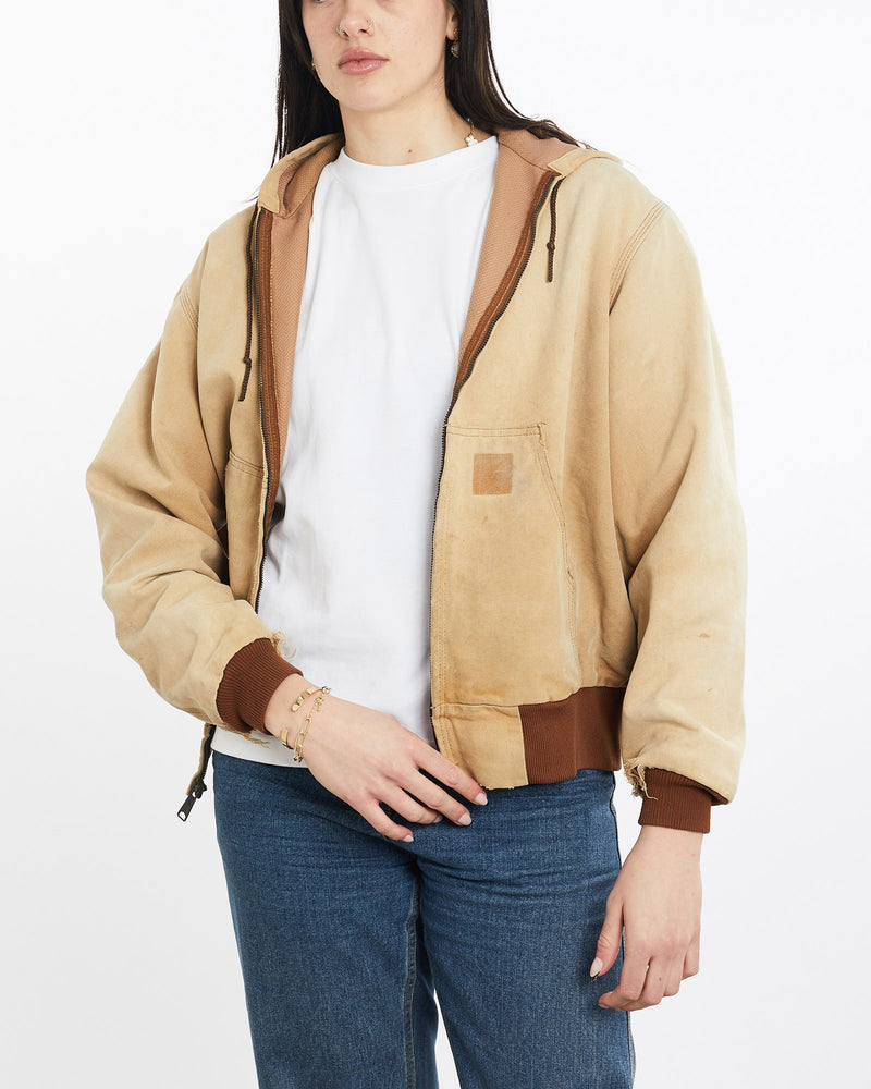 Vintage, 90s, Carhartt, Active', Jacket, The Real Deal, size medium, colour Brown, newtown, sydney, australia, thrift store, opshop, preloved, secondhand, sustainable, retro, antique, 70s, 80s, 90s, 2000s, 00s, fashion, clothing, streetwear, trendy, garment, style, boutique, store, shop, archive, sale, cheap, best, top, Jackets