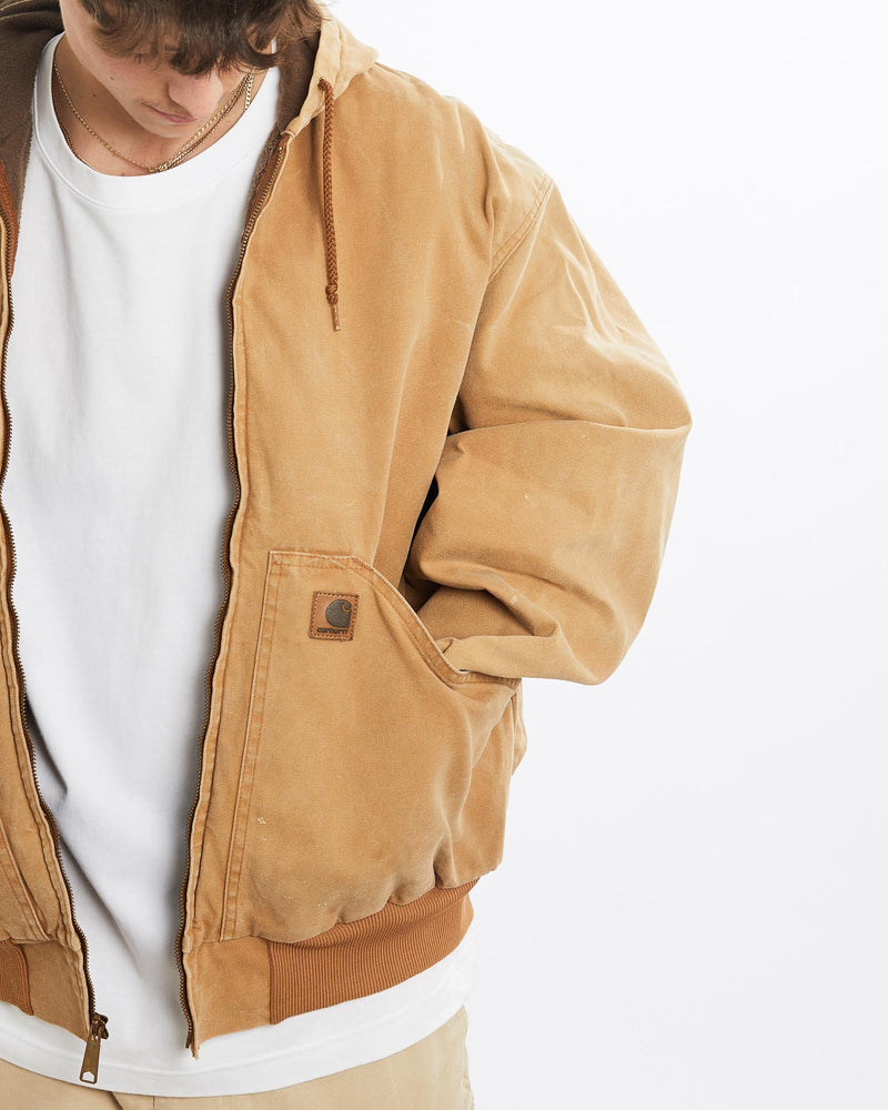 Vintage, Carhartt, Active', Jacket, The Real Deal, size large, colour Brown, newtown, sydney, australia, thrift store, opshop, preloved, secondhand, sustainable, retro, antique, 70s, 80s, 90s, 2000s, 00s, fashion, clothing, streetwear, trendy, garment, style, boutique, store, shop, archive, sale, cheap, best, top, Jackets