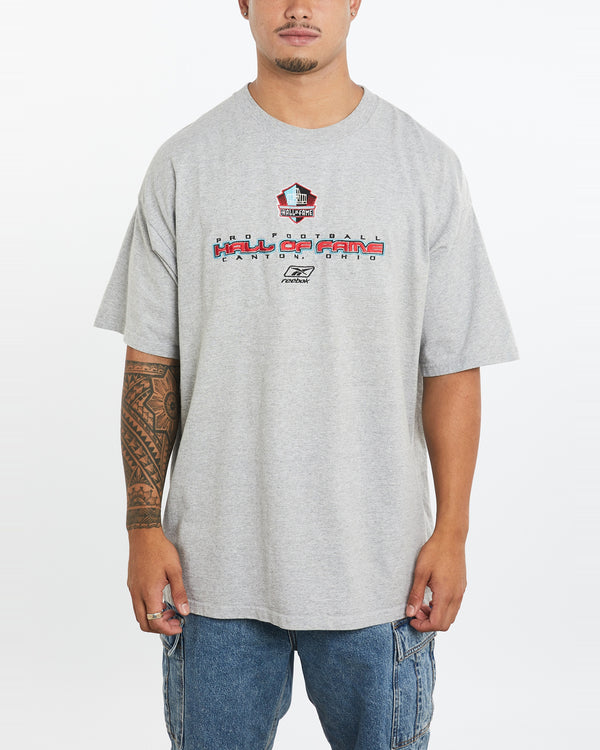 Vintage Reebok Pro Football Hall of Fame 'Canton, Ohio' Tee <br>XL , The Real Deal , newtown, sydney, australia, thrift store, opshop, preloved, secondhand, sustainable, retro, antique, 70s, 80s, 90s, 2000s, 00s, fashion, clothing, streetwear, trendy, garment, style, boutique, store, shop, archive, sale, cheap, best, top