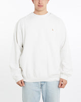 Vintage, 90s, Polo, Ralph, Lauren, Sweatshirt, The Real Deal, size double extra large, colour White, newtown, sydney, australia, thrift store, opshop, preloved, secondhand, sustainable, retro, antique, 70s, 80s, 90s, 2000s, 00s, fashion, clothing, streetwear, trendy, garment, style, boutique, store, shop, archive, sale, cheap, best, top, Sweats and hoodies