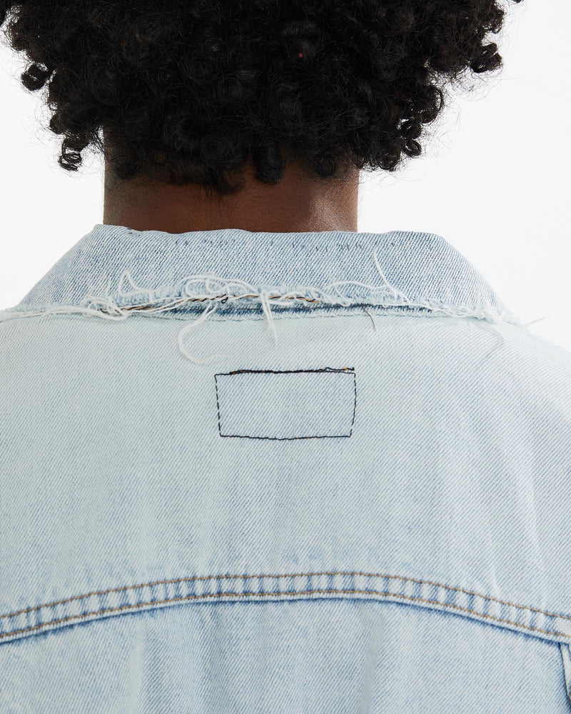 Vintage, 90s, Levi's, LVC, 70647, Type, 1', Buckle, Back, Denim, Jacket, The Real Deal, size large, colour Blue, newtown, sydney, australia, thrift store, opshop, preloved, secondhand, sustainable, retro, antique, 70s, 80s, 90s, 2000s, 00s, fashion, clothing, streetwear, trendy, garment, style, boutique, store, shop, archive, sale, cheap, best, top, Jackets