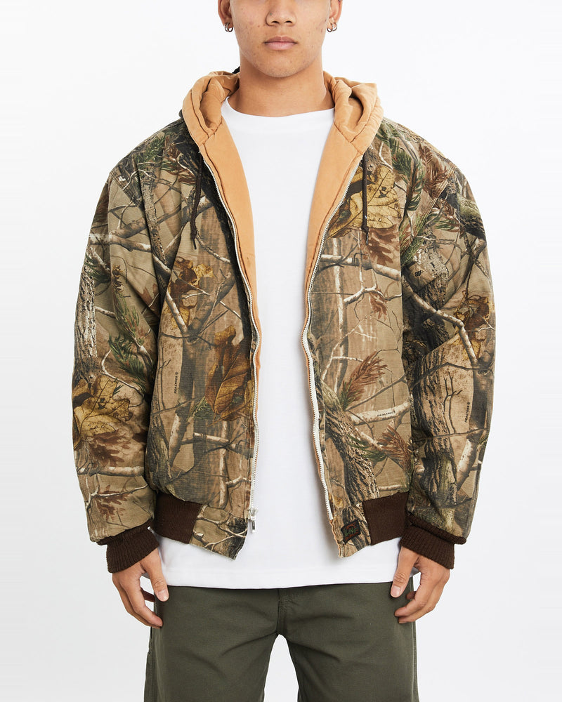 Vintage, Realtree, Camo, Reversible, Jacket, The Real Deal, size large, colour Brown, newtown, sydney, australia, thrift store, opshop, preloved, secondhand, sustainable, retro, antique, 70s, 80s, 90s, 2000s, 00s, fashion, clothing, streetwear, trendy, garment, style, boutique, store, shop, archive, sale, cheap, best, top, Jackets