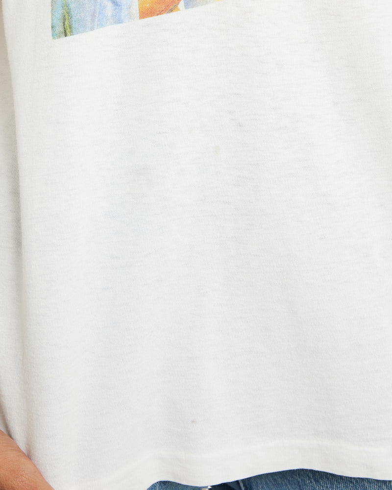 Vintage, 90s, Al, Stewart, Last, Days, of, the, Century, Music, Tee, The Real Deal, size small, colour White, newtown, sydney, australia, thrift store, opshop, preloved, secondhand, sustainable, retro, antique, 70s, 80s, 90s, 2000s, 00s, fashion, clothing, streetwear, trendy, garment, style, boutique, store, shop, archive, sale, cheap, best, top, T-Shirts