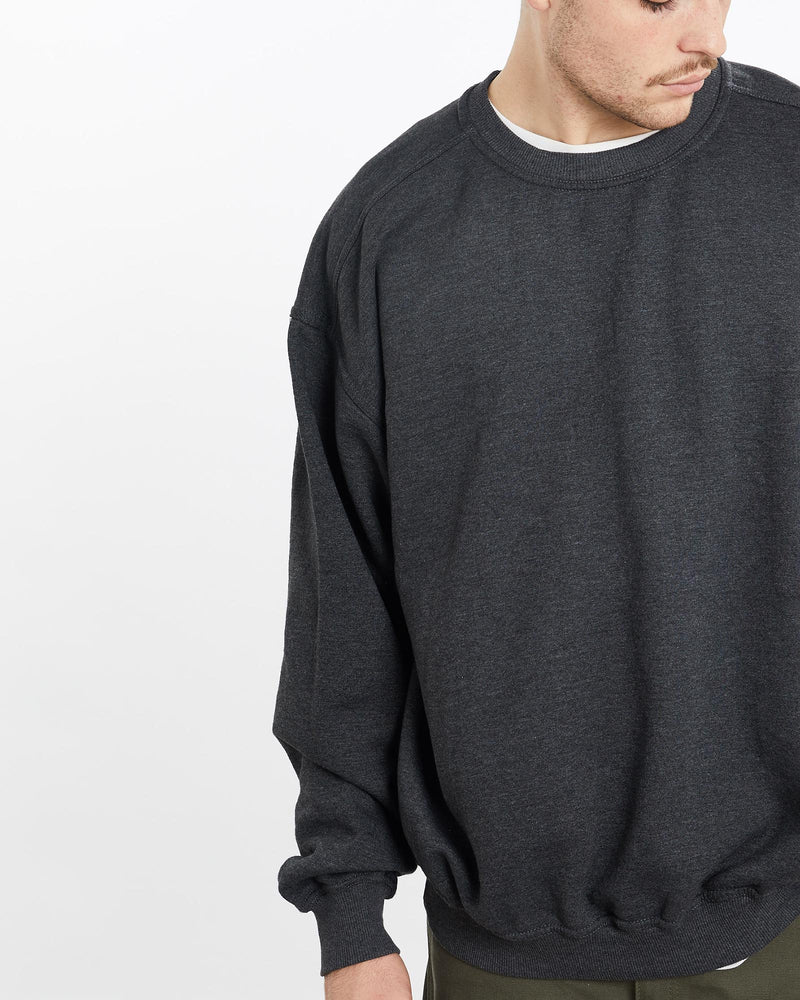 Vintage, 90s, Blank, Russell, Athletic, Sweatshirt, The Real Deal, size extra large, colour Grey, newtown, sydney, australia, thrift store, opshop, preloved, secondhand, sustainable, retro, antique, 70s, 80s, 90s, 2000s, 00s, fashion, clothing, streetwear, trendy, garment, style, boutique, store, shop, archive, sale, cheap, best, top, Sweats and hoodies